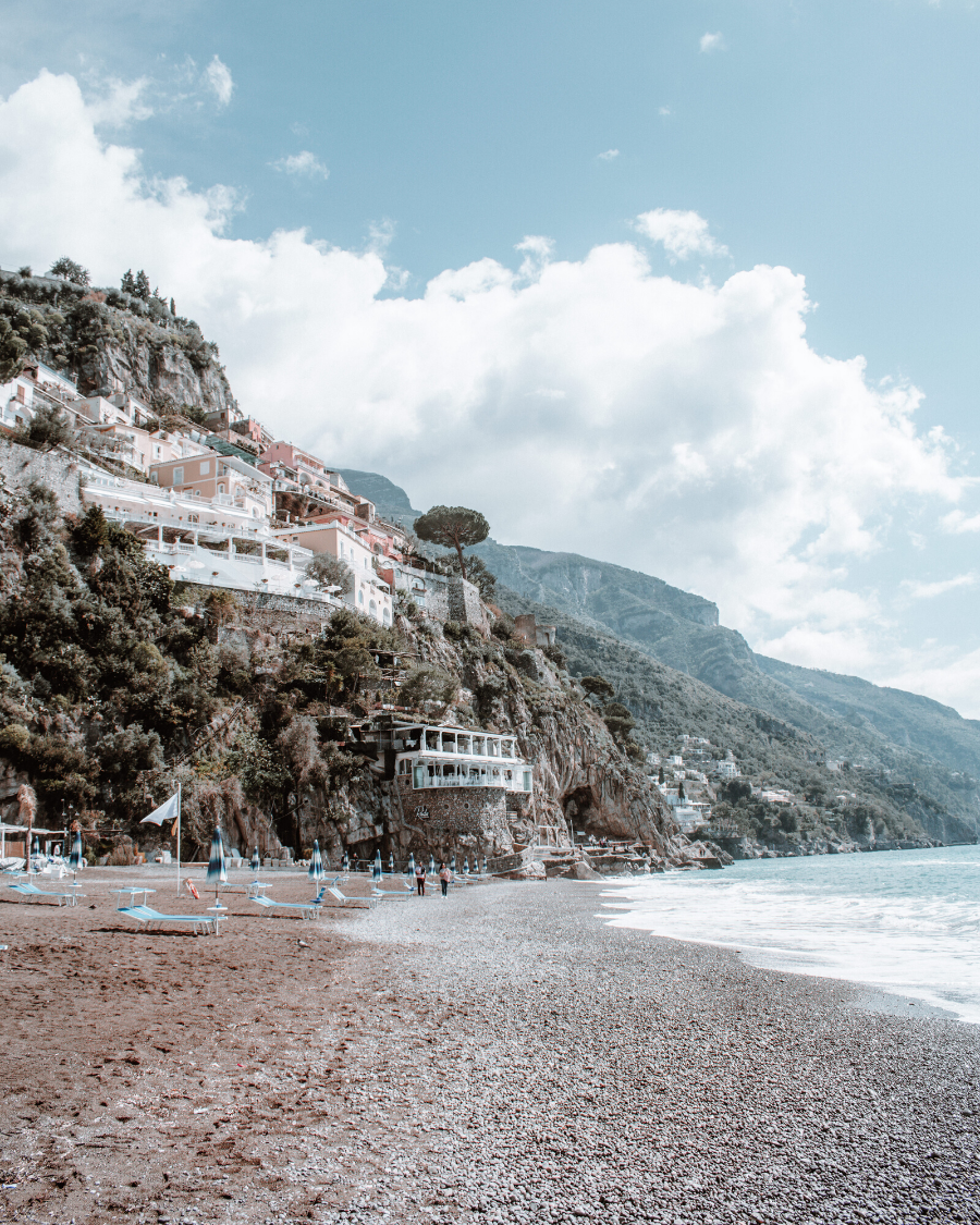 The beach at Positano