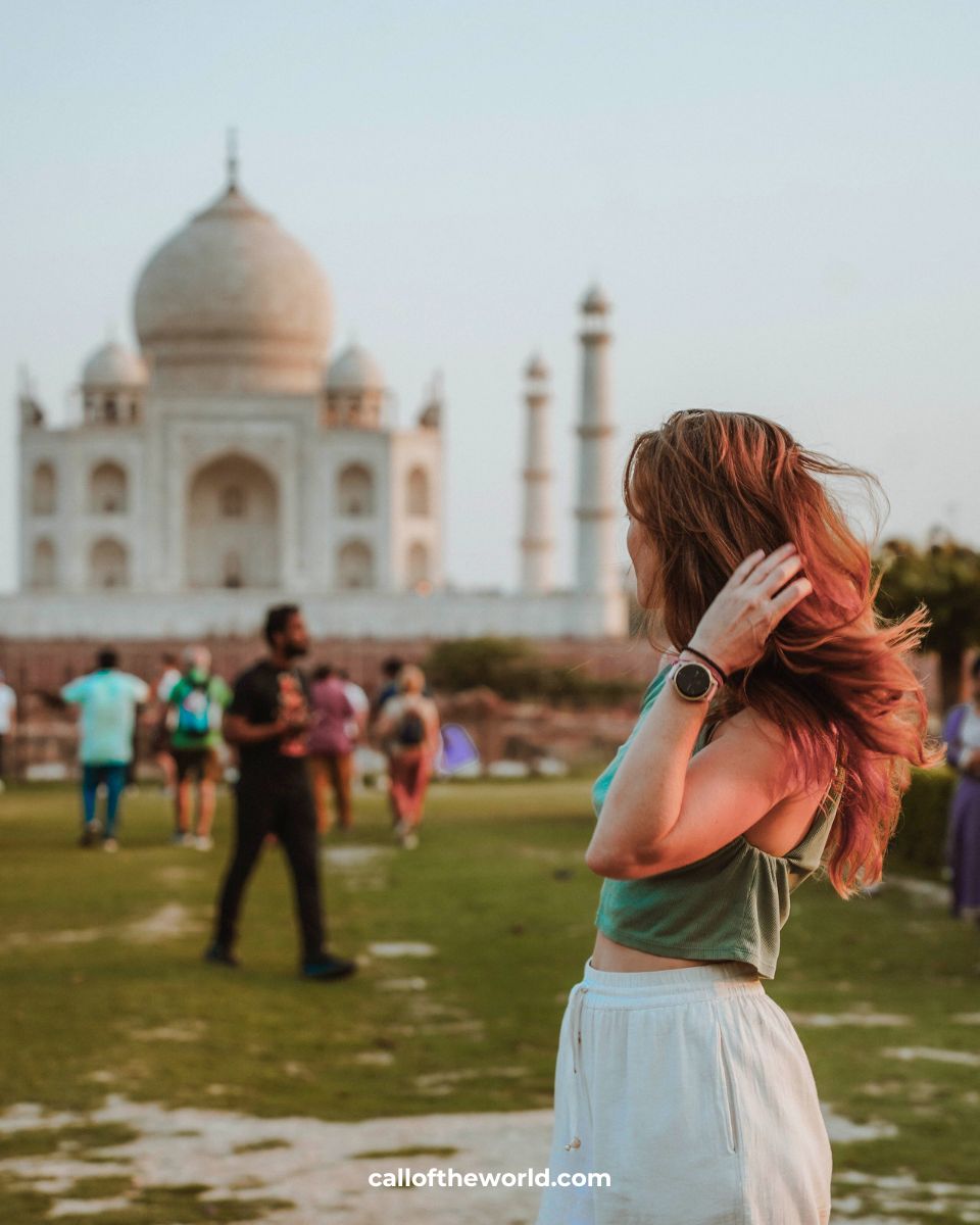 Sunset at Mehtab Bagh: Gardens Opposite the Taj Mahal Agra India rowan_flora Call of the World