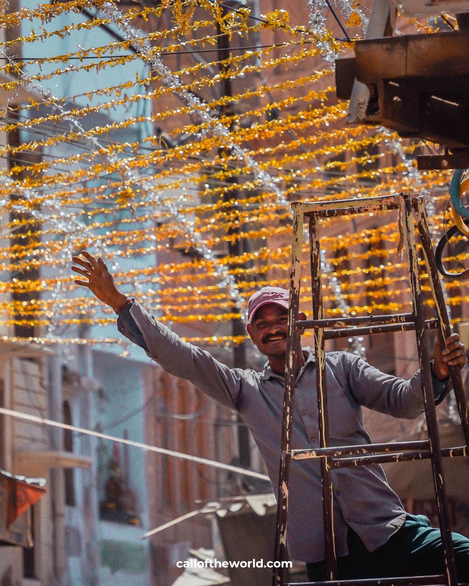 Bikaner Itinerary - Man Preparing for Holi Festival - Rajasthan - India