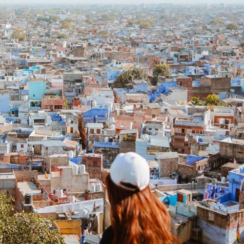 View over the rooftops of Jodhpur, India's blue city. 2 Days in Jodhpur: Best Things to Do in India’s Blue City (Itinerary + Travel Guide) rowan_flora Call of the World