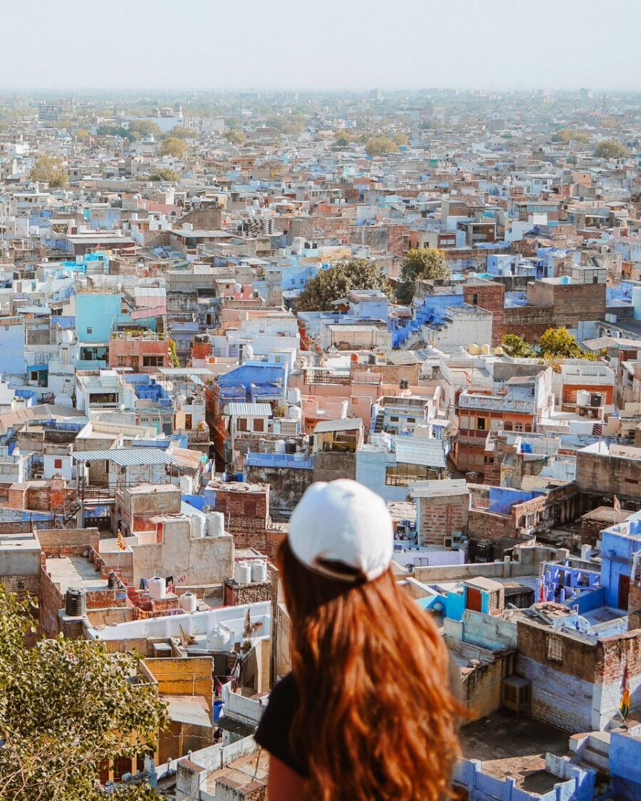 View over the rooftops of Jodhpur, India's blue city. 2 Days in Jodhpur: Best Things to Do in India’s Blue City (Itinerary + Travel Guide) rowan_flora Call of the World